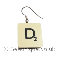 Scrabble Earring - choose letter - Click Image to Close