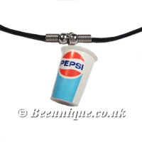 Soda Cup Pepsi Necklace - Click Image to Close