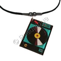 Record/Vinyl Player Necklace