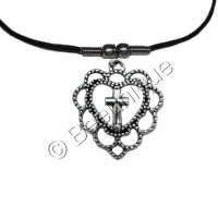 Cross in Heart Necklace
