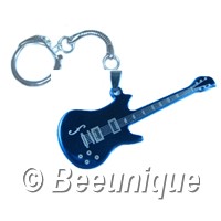Guitar Blue Keyring