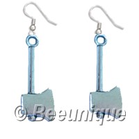 Hatchet/Axe Earrings - Click Image to Close