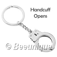 Handcuff Large Keyring - Click Image to Close