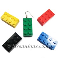 Lego Brick Earrings - Click Image to Close