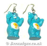 Care Bear Blue Earrings - Click Image to Close
