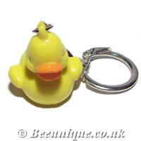 Yellow Duck Keyring - Click Image to Close