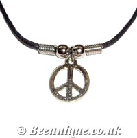 Metal Peace Necklace