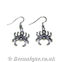 Mini Spider Earrings - Click Image to Close