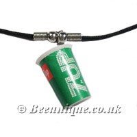 Soda Cup 7 Up Necklace