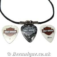 Harley Plectrum Necklace - Click Image to Close