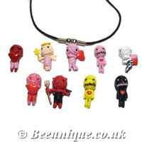 Voodoo Doll Necklace - Click Image to Close