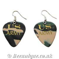 Plec US Army Earrings