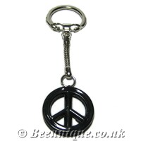 Peace Black Keyring - Click Image to Close