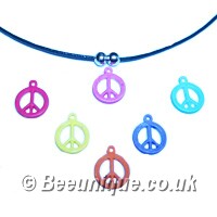 Mini Coloured Peace Necklace