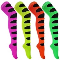 Cut/Slashed Neon Socks