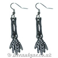 Skeleton Arm Earrings
